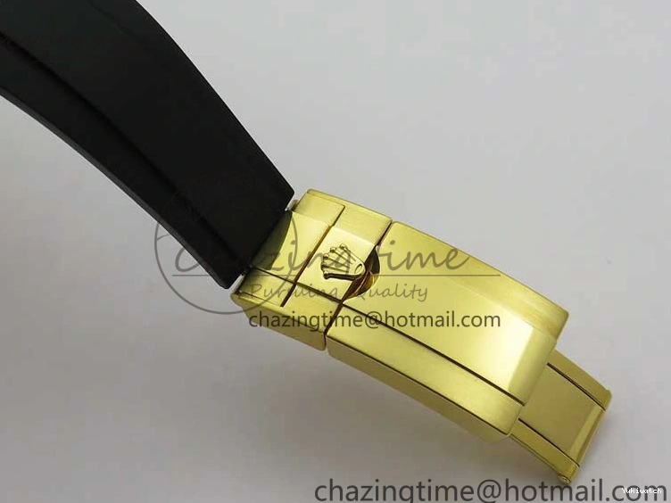 Best Diamonds 116518 Edition 904L Case Strap) SA4130 V4 1:1 Extra SS Noob Goid Plated on Strap Daytona Dial Rubber YG Black (Free 0521